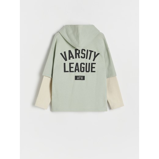 Reserved - Longsleeve oversize - miętowy Reserved 158 (12 lat) Reserved