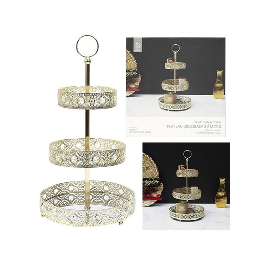 Make a Wish Etażerka w kolorze złotym - Ø 25 cm ze sklepu Limango Polska w kategorii Misy i tace dekoracyjne - zdjęcie 174555243