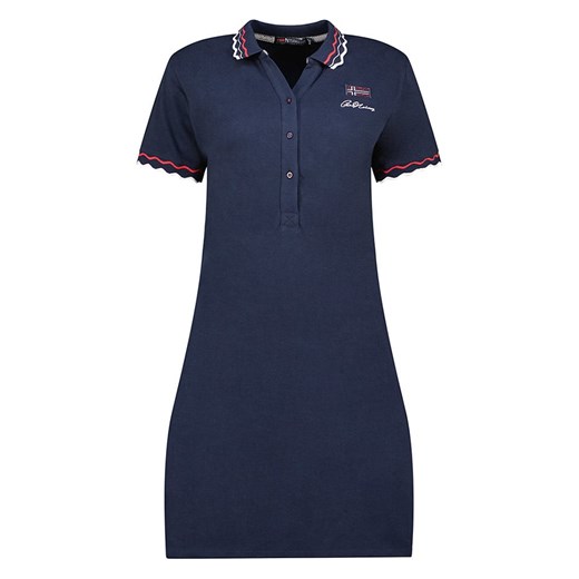 Geographical Norway Sukienka polo &quot;Jamaela&quot; w kolorze granatowym ze sklepu Limango Polska w kategorii Sukienki - zdjęcie 174555553
