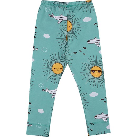 Walkiddy Legginsy w kolorze zielonym - id: 9763780 - marki Walkiddy - 174555591 Walkiddy Legginsy w kolorze zielonym ze sklepu Limango Polska w kategorii Spodnie i półśpiochy - zdjęcie 174555591