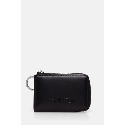 Calvin Klein portfel damski kolor czarny K60K612441 ze sklepu ANSWEAR.com w kategorii Portfele damskie - zdjęcie 174556813