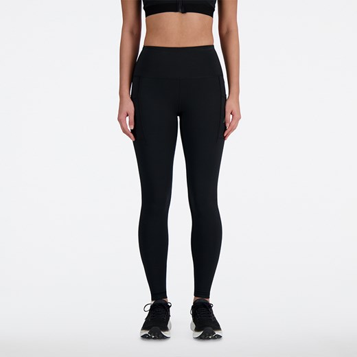 Legginsy damskie New Balance WP41275BK – czarne ze sklepu New Balance Poland w kategorii Spodnie damskie - zdjęcie 174560490