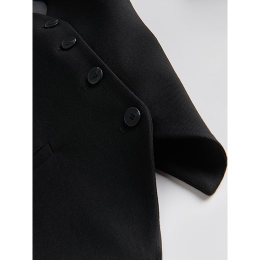 Reserved - Kamizelka z dodatkiem wiskozy - czarny Reserved L Reserved