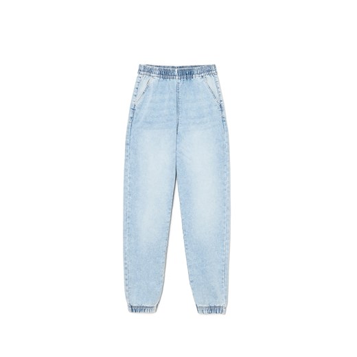 Cropp - Jasne jeansowe joggery - błękitny Cropp 38 Cropp
