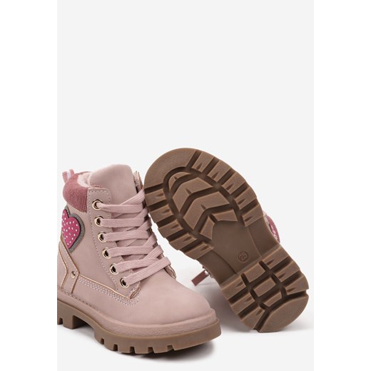 Buty zimowe dziecięce Born2be wiązane trapery 