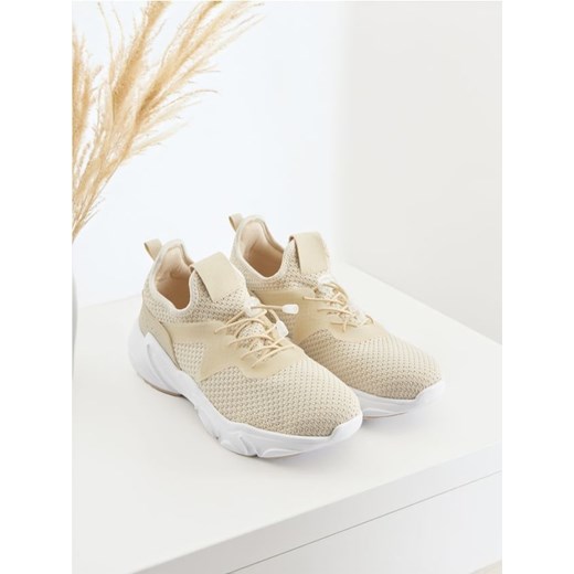 Sinsay - Sneakersy - kremowy ze sklepu Sinsay w kategorii Buty sportowe damskie - zdjęcie 174567270