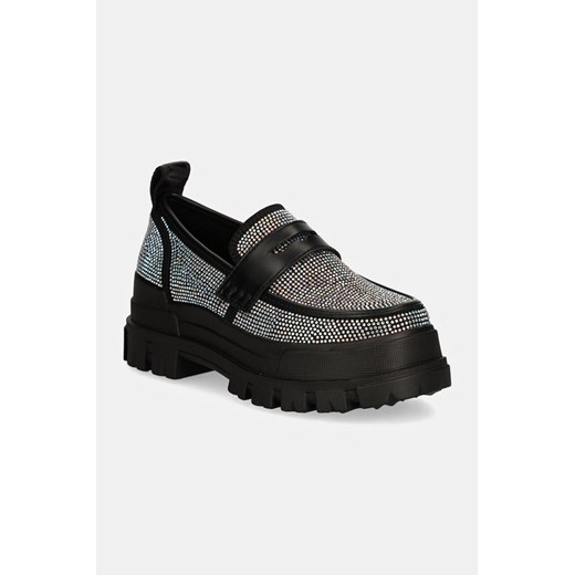 Buffalo mokasyny Aspha Loafer damskie kolor czarny na platformie 1624064-BLM ze sklepu ANSWEAR.com w kategorii Mokasyny damskie - zdjęcie 174567583