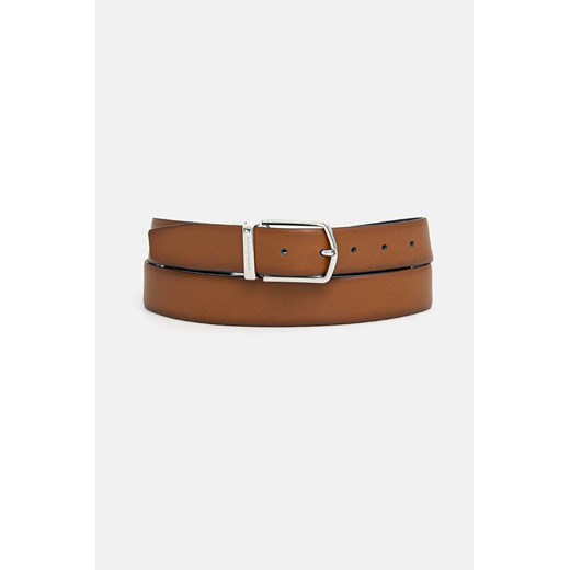 Tommy Hilfiger pasek skórzany dwustronny męski kolor czarny AM0AM12817 ze sklepu ANSWEAR.com w kategorii Paski męskie - zdjęcie 174567693