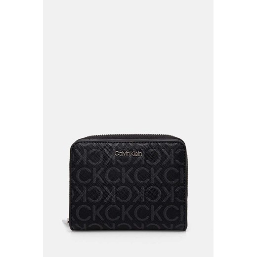 Calvin Klein portfel damski kolor czarny K60K612433 ze sklepu ANSWEAR.com w kategorii Portfele damskie - zdjęcie 174567710