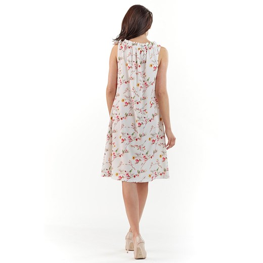 Awama Sukienka w kolorze białym ze wzorem L/XL okazja Limango Polska