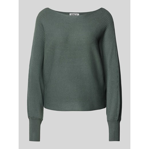 Sweter z dzianiny z dekoltem w łódkę model ‘ADALINE’ ze sklepu Peek&Cloppenburg  w kategorii Swetry damskie - zdjęcie 174572680