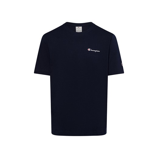 Champion Koszulka męska Mężczyźni Bawełna granatowy jednolity ze sklepu vangraaf w kategorii T-shirty męskie - zdjęcie 174575352
