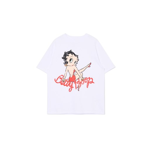 Cropp - Koszulka Betty Boop UNISEX - biały Cropp S Cropp