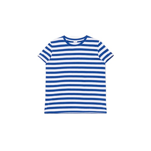 Cropp - T-shirt w niebieskie paski - niebieski ze sklepu Cropp w kategorii Bluzki damskie - zdjęcie 174575710