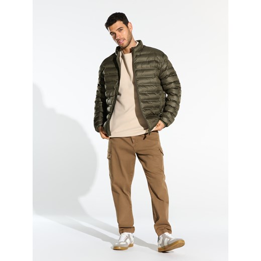 Sinsay - Kurtka pikowana - khaki Sinsay L Sinsay