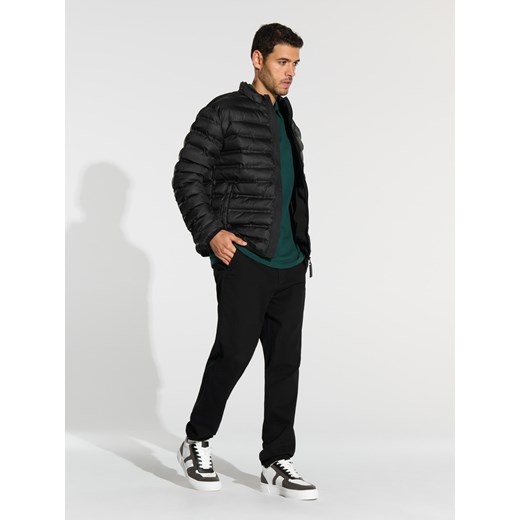 Sinsay - Kurtka pikowana - czarny Sinsay L Sinsay
