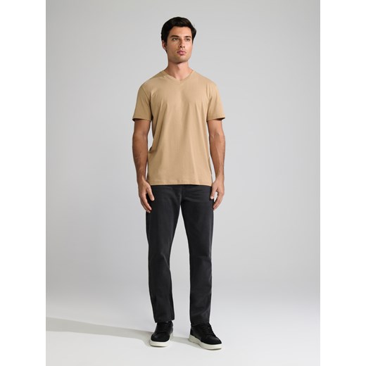 Sinsay - Koszulka - beżowy Sinsay L Sinsay