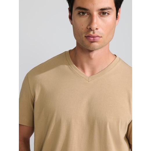 Sinsay - Koszulka - beżowy Sinsay XL Sinsay