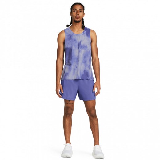 Męskie spodenki do biegania Under Armour UA Launch 5'' Short - fioletowe ze sklepu Sportstylestory.com w kategorii Spodenki męskie - zdjęcie 174578112