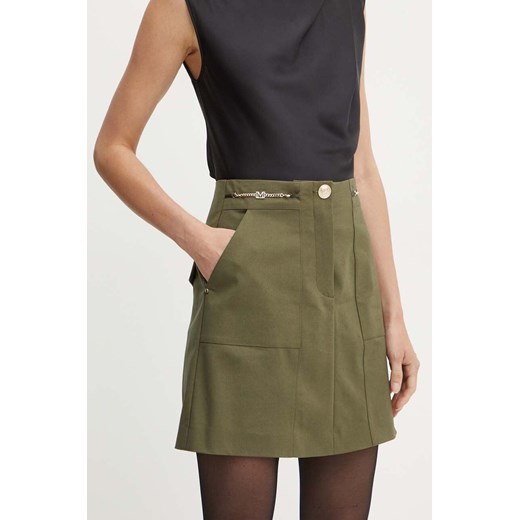 Marciano Guess spódnica ALICE kolor zielony mini prosta 4YGD07 7124A ze sklepu ANSWEAR.com w kategorii Spódnice - zdjęcie 174579053