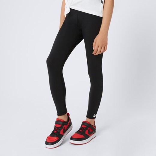 nike girls&#039; sportswear swoosh leggings junior girl dd6482-010 ze sklepu 50style.pl w kategorii Spodnie dziewczęce - zdjęcie 174581942