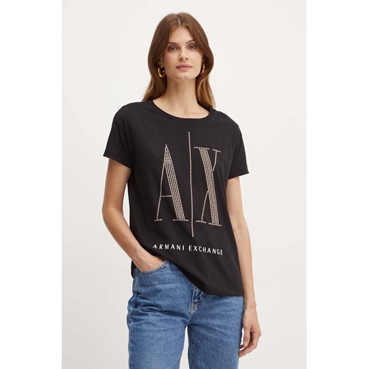 Armani Exchange t-shirt ze sklepu ANSWEAR.com w kategorii Bluzki damskie - zdjęcie 174583541
