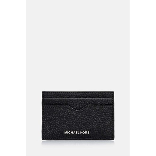 Michael Kors etui na karty skórzane kolor czarny 39F4LHDD0L ze sklepu ANSWEAR.com w kategorii Etui - zdjęcie 174583844