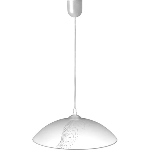 Biała szklana lampa wisząca kuchenna - S919 P2-R28 ze sklepu Edinos.pl w kategorii Lampy wiszące - zdjęcie 174587494