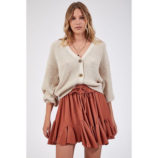 Happiness Istanbul Kardigan w kolorze kremowym Happiness Istanbul S/M okazyjna cena Limango Polska