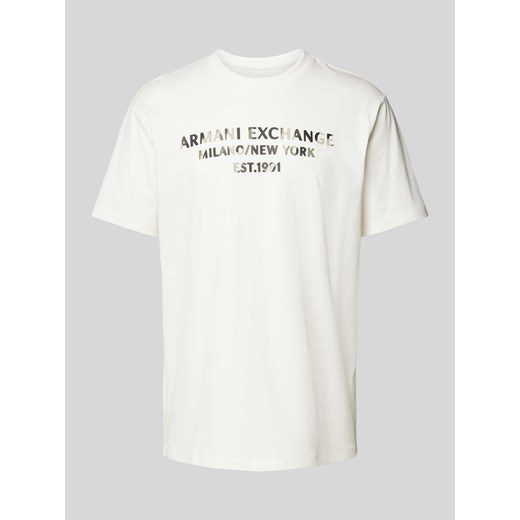 T-shirt z nadrukiem z logo ze sklepu Peek&Cloppenburg  w kategorii T-shirty męskie - zdjęcie 174594241