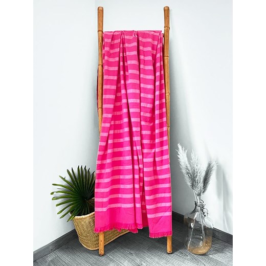 Le Comptoir de la Plage Fouta "Alanya" w kolorze różowym - 180 x 140 Le Comptoir De La Plage onesize Limango Polska okazja