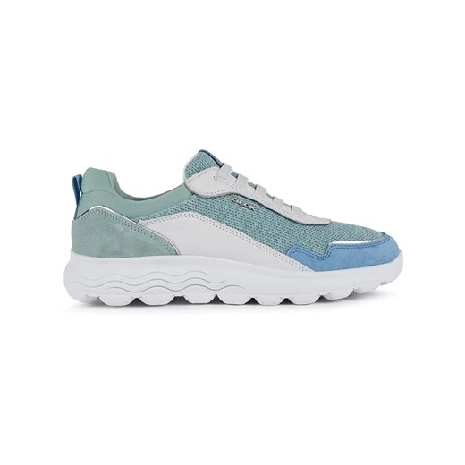 Geox Skórzane sneakersy &quot;Spherica&quot; w kolorze błękitno-białym ze sklepu Limango Polska w kategorii Buty sportowe damskie - zdjęcie 174595331