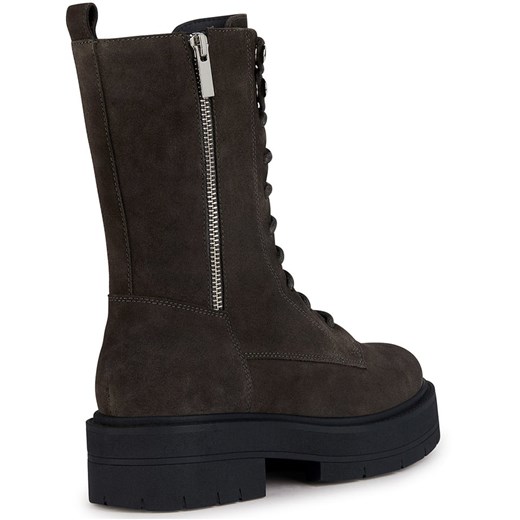 Geox kozaki damskie z tkaniny casualowe wiązane 