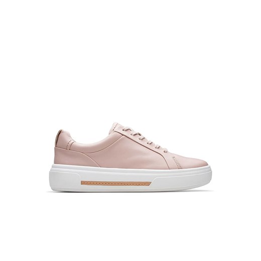 Clarks Skórzane sneakersy &apos;&apos;Hollyhock Walk&quot; w kolorze jasnoróżowym ze sklepu Limango Polska w kategorii Trampki damskie - zdjęcie 174595950