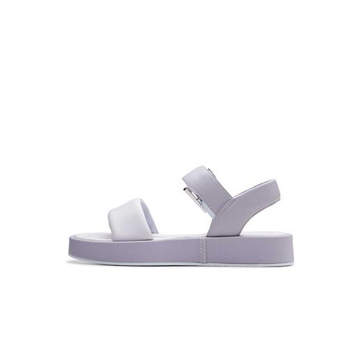 Sandały damskie Clarks letnie z klamrą casual tkaninowe