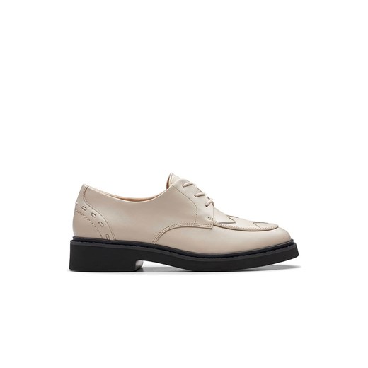 Półbuty damskie Clarks sznurowane płaskie casual 