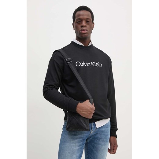 Calvin Klein bluza bawełniana męska kolor czarny z nadrukiem K10K112956 ze sklepu ANSWEAR.com w kategorii Bluzy męskie - zdjęcie 174598412
