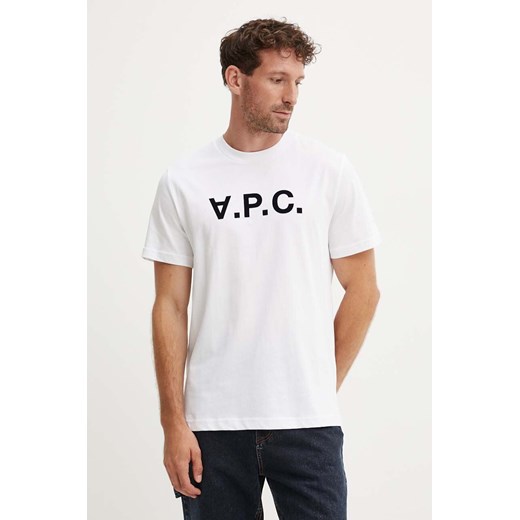 A.P.C. t-shirt bawełniany t-shirt standard grand vpc GOTS z aplikacją COHBM.M26384 ze sklepu ANSWEAR.com w kategorii T-shirty męskie - zdjęcie 174598962
