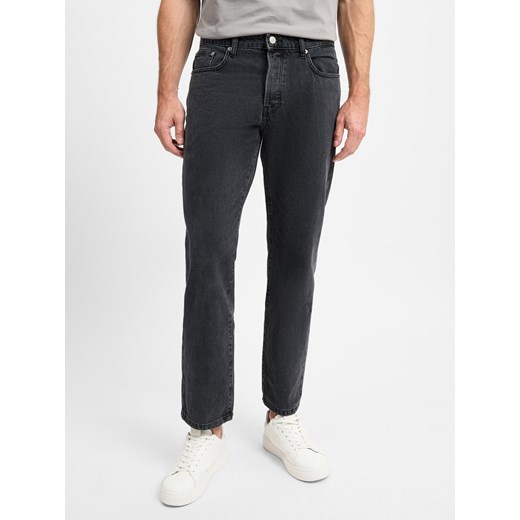 Only&Sons Dżinsy - ONSEdge Straight Mężczyźni Bawełna czarny jednolity ze sklepu vangraaf w kategorii Jeansy męskie - zdjęcie 174601271