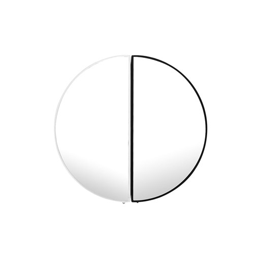 Homede Lustro w kolorze czarnym  - Ø 50 cm ze sklepu Limango Polska w kategorii Lustra - zdjęcie 174603342