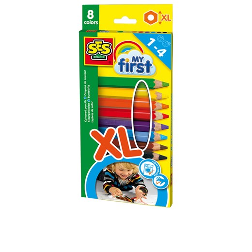 SES Kredki XL &quot;MyFirst&quot; - 12 m+ ze sklepu Limango Polska w kategorii Zabawki - zdjęcie 174603743