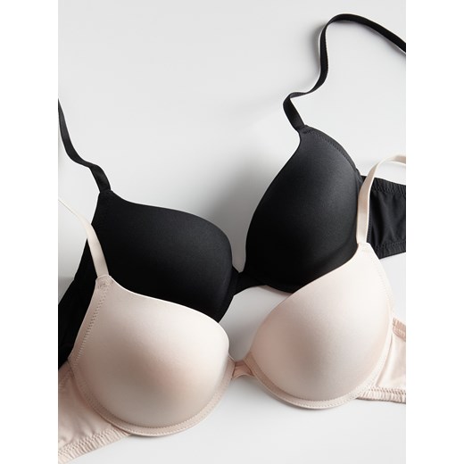 Reserved - Biustonosz push up 2 pack - czarny Reserved 75A Reserved