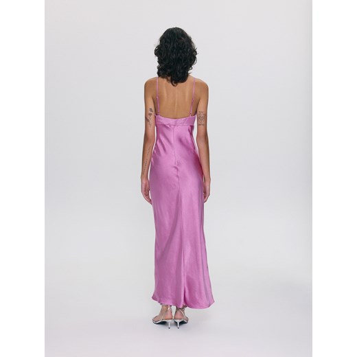 Reserved - LADIES` DRESS - fioletowy Reserved L okazja Reserved
