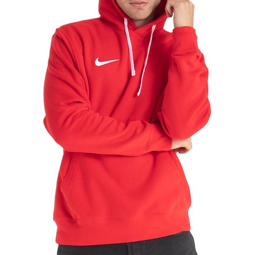 Bluza Nike Park 20 Fleece Hoodie CW6894-657 - czerwona ze sklepu streetstyle24.pl w kategorii Bluzy męskie - zdjęcie 174609930