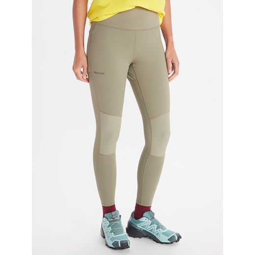 Marmot Legginsy funkcyjne &quot;Haven Hybrid&quot; w kolorze beżowym ze sklepu Limango Polska w kategorii Spodnie damskie - zdjęcie 174610241