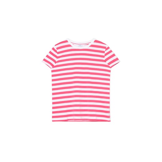 Cropp - T-shirt w paski - różowy ze sklepu Cropp w kategorii Bluzki damskie - zdjęcie 174610712