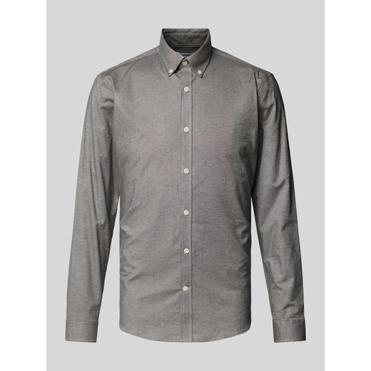 Koszula casualowa o kroju slim fit z kołnierzykiem typu button down model ‘Oxford’ ze sklepu Peek&Cloppenburg  w kategorii Koszule męskie - zdjęcie 174617671