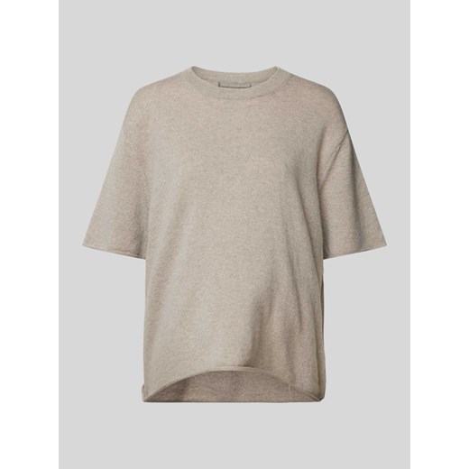 T-shirt kaszmirowy ze zrolowanym dołem ze sklepu Peek&Cloppenburg  w kategorii Bluzki damskie - zdjęcie 174617754
