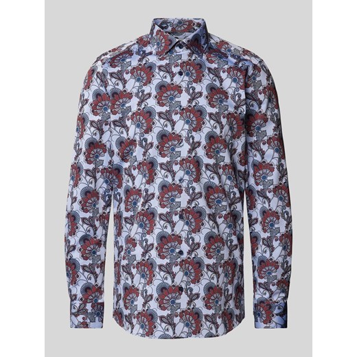 Koszula biznesowa o kroju slim fit z listwą guzikową ze sklepu Peek&Cloppenburg  w kategorii Koszule męskie - zdjęcie 174620852