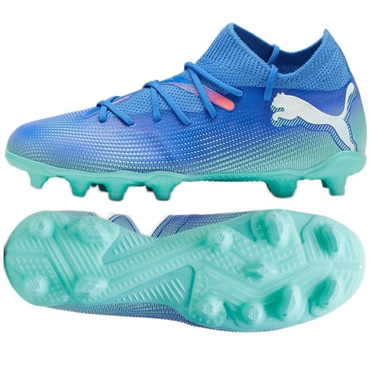 Buty Puma Future 7 Match FG/AG 107945 01 niebieskie ze sklepu ButyModne.pl w kategorii Buty sportowe dziecięce - zdjęcie 174622041
